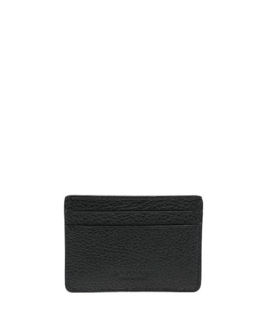 Orciani Black Logo-Plaque Cardholder for men