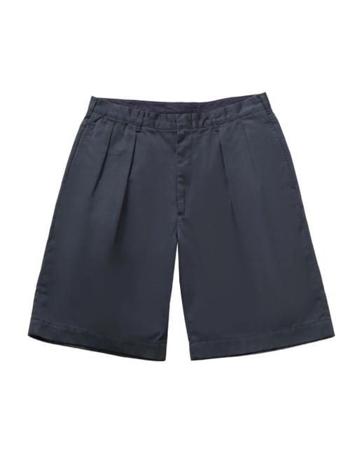 メンズ Nanamica Double-pleat Chino Shorts Blue