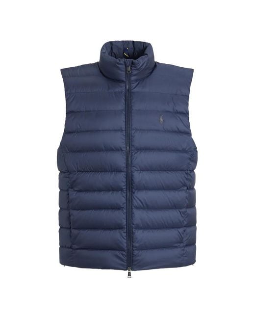Polo Ralph Lauren Blue Quilted Gilet for men