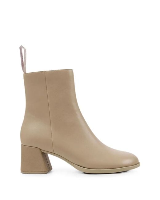 Camper Natural Kora Ankle Boots