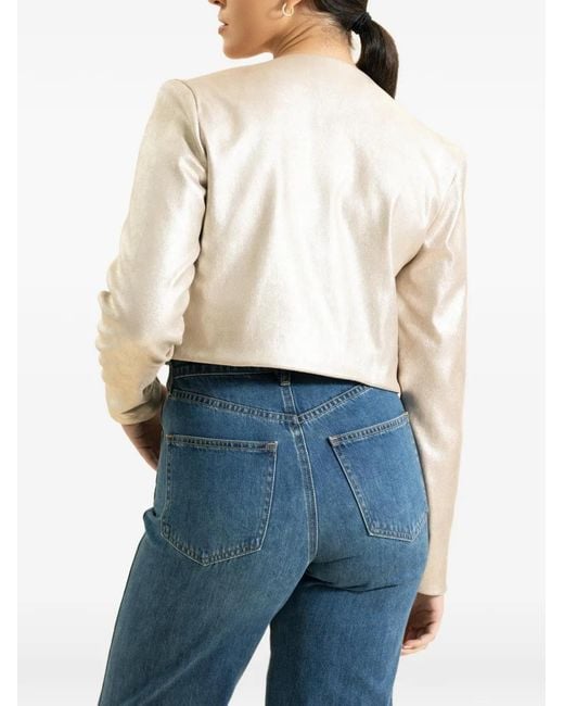 Susan Bender White Leather Jacket