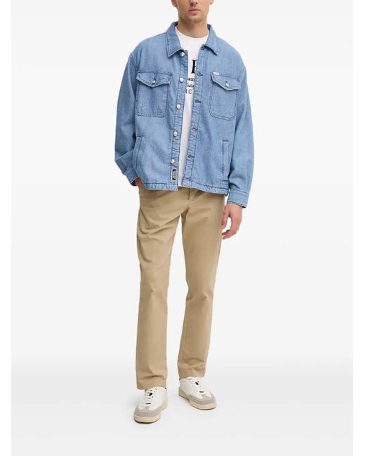 Giacca Denim Con Tasca di Guess in Blue da Uomo