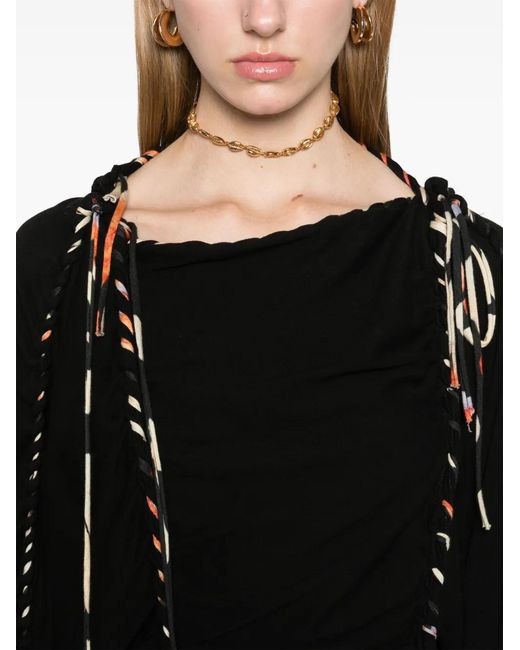 Isabel Marant Black Zina Mini Dress