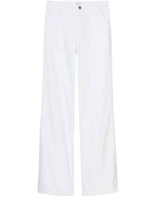 Closed Aria High Waist Straight Jeans in het White
