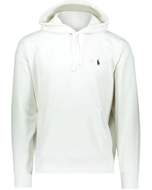 メンズ Polo Ralph Lauren ロゴ パーカー White