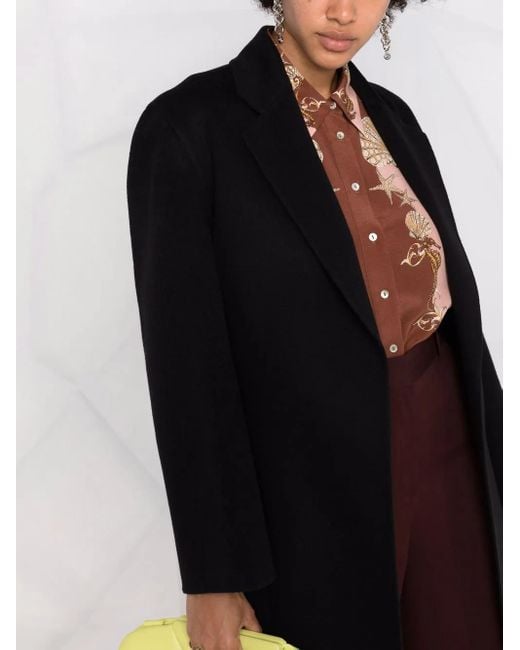 10 Corso Como Black Belted Single-Breasted Coat
