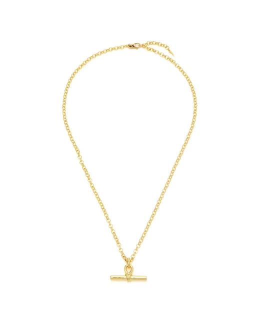Missoma Metallic T-Bar Rolo-Chain Necklace