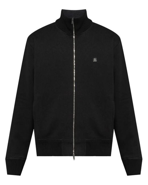 Givenchy Black 4G-Plaque Zip-Up Sport Jacket for men