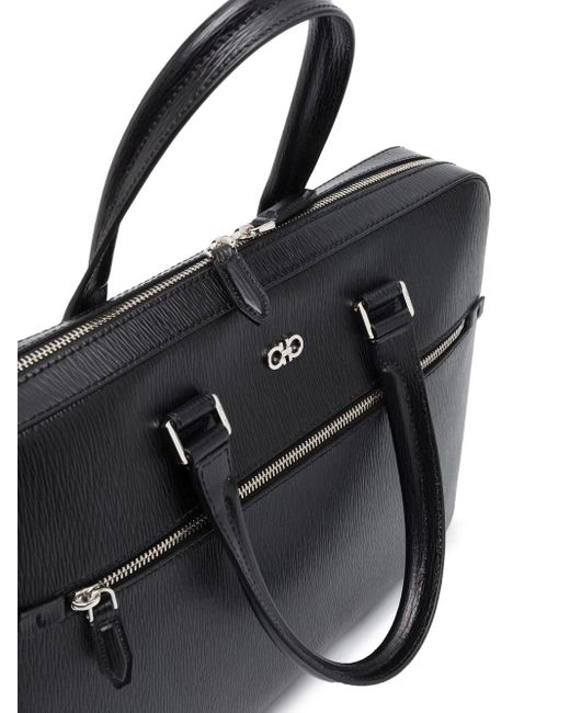 メンズ Ferragamo ガンチーニ リバイバル クラッチバッグ Black