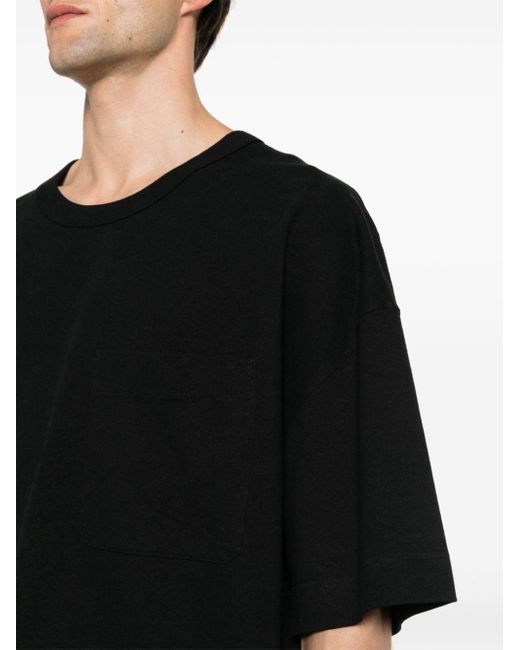 Lemaire T-Shirt mit aufgesetzter Brusttasche in Black für Herren