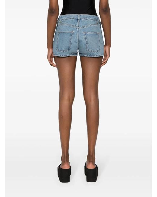 Coperni Blue Light Cotton Denim Shorts
