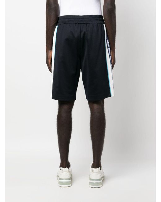 Fendi Blue Ff-print Track Shorts for men