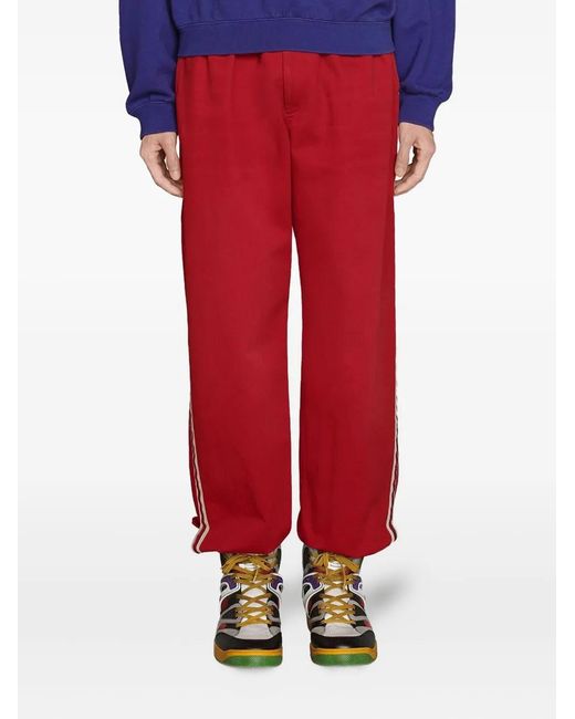 Gucci Red Sweatpants for men
