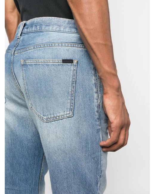 Saint Laurent Blue Denim Cotton Jeans for men