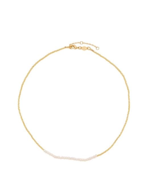 Anni Lu Metallic Pearl Beaded Necklace