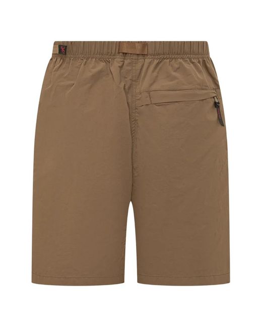 Gramicci Brown Logo Patch Cargo Shorts for men