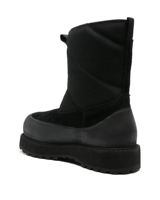 Diemme Black Round Toe Boots for men