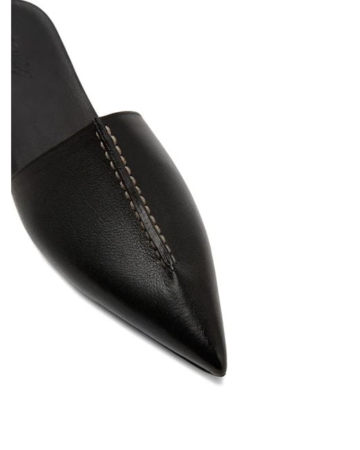 Marsèll Black Spino Pointed Stitching Mules