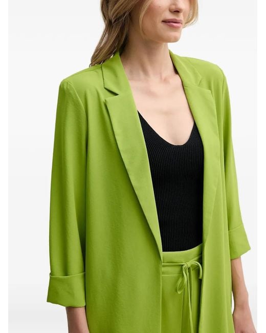 Joseph Ribkoff Green Notched-Lapel Blazer