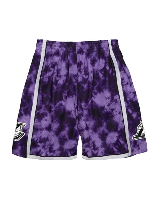 Mitchell & Ness Purple "Nba La Lakers 2009" Basketball Shorts for men