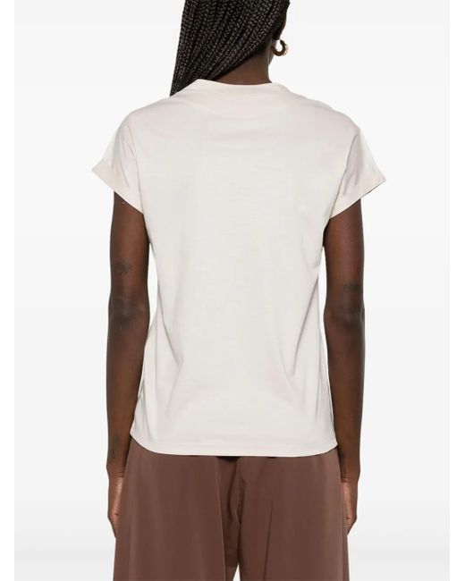 Eleventy White Jersey T-Shirt