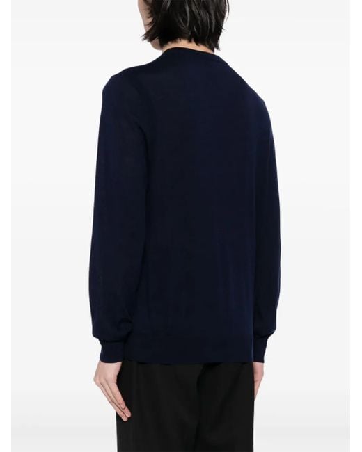 Paul Smith Blue Merino Wool Sweater for men