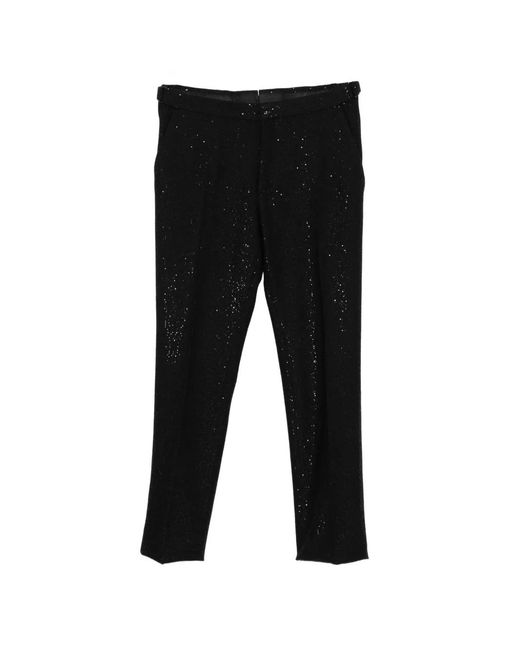 Tom Ford Black Sequinned Bouclé Trousers for men