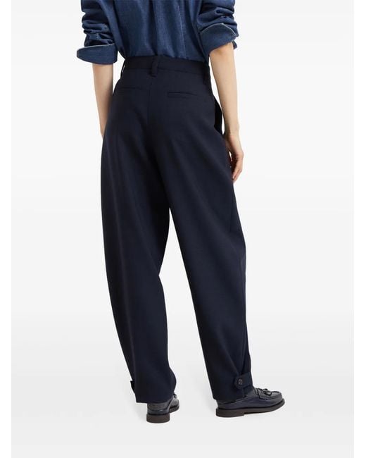 Brunello Cucinelli Blue Wool Trousers