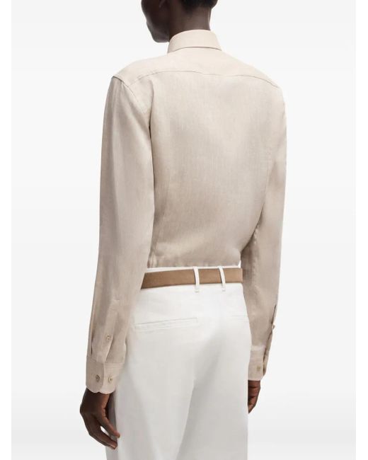 Boss Button-Down Overhemd in het Natural voor heren