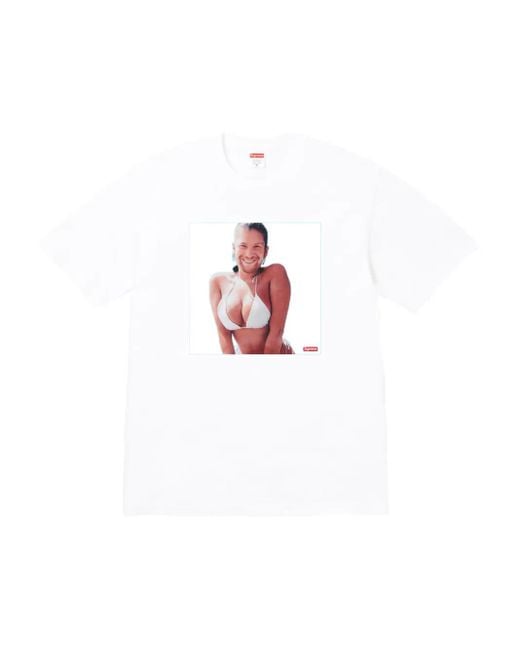 Supreme White X Aphex Twin T-Shirt for men