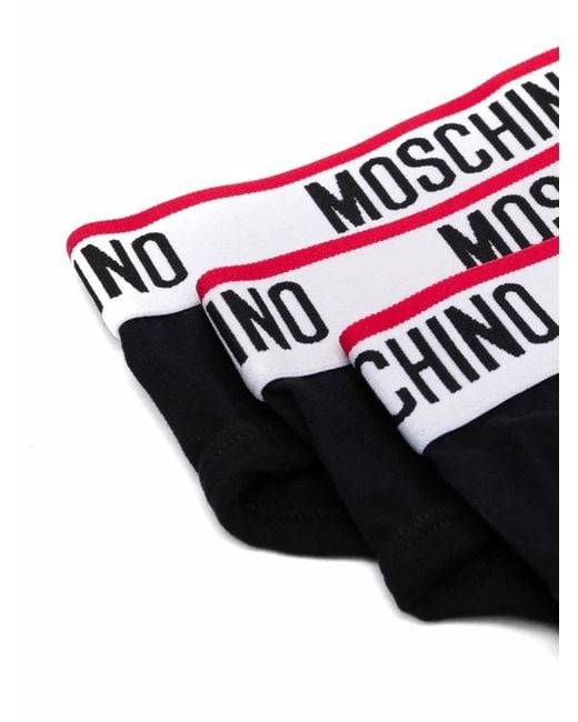 Moschino Set Van Drie Slips in het Black voor heren