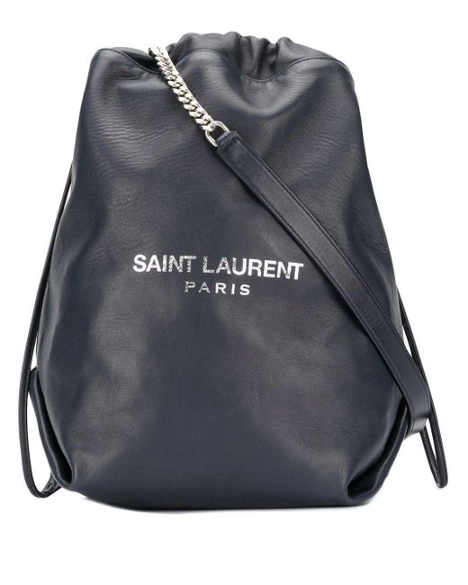 Saint Laurent Blue Teddy Bucket Bag