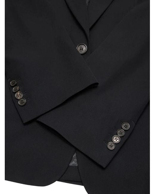 Acne Black Button-Detail Single-Breasted Blazer for men