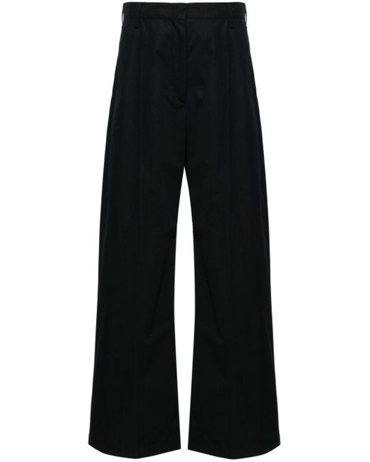 Pantalon en coton à coupe ample Sportmax en coloris Black