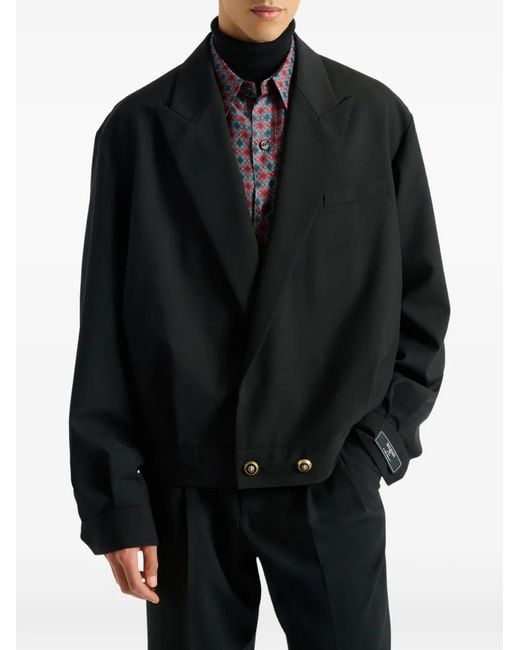 Balmain Black Wool 2-Button Jacket for men