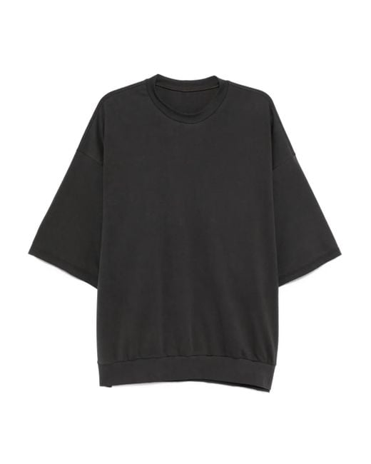 DEVOA Black Cotton T-Shirt for men