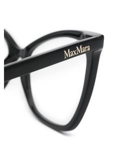 Max Mara Eyewear Black Square-Frame Glasses