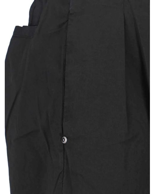 White Sand Black Belt Pleated Trousers for men