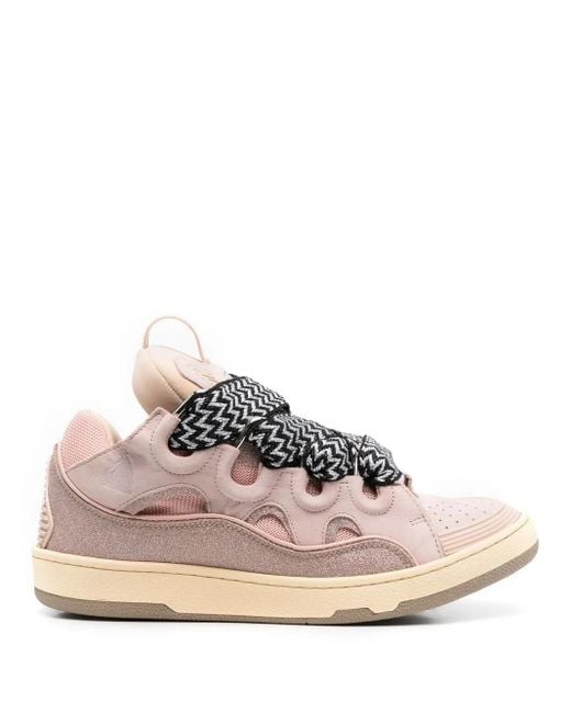 Lanvin Pink Curb Sneakers for men