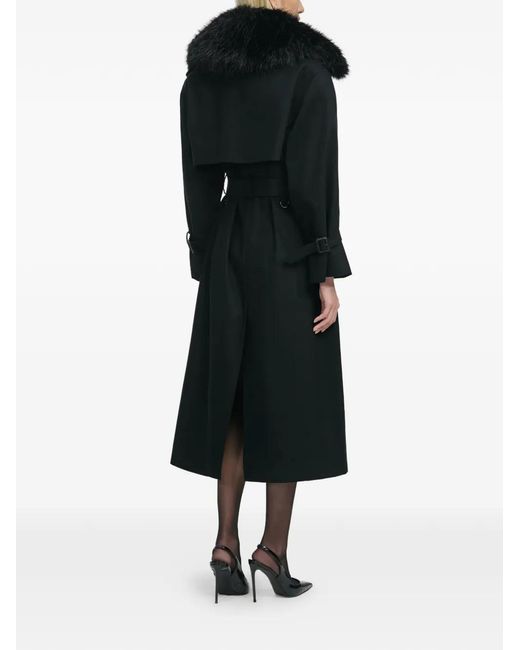 Self-Portrait Black Belted Trench Coat
