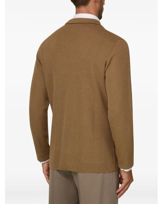 Boggi Brown Double-Breasted Blazer for men