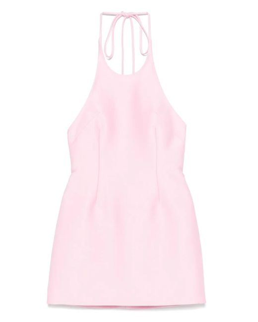 Monot Pink Double-Tie Minikleid
