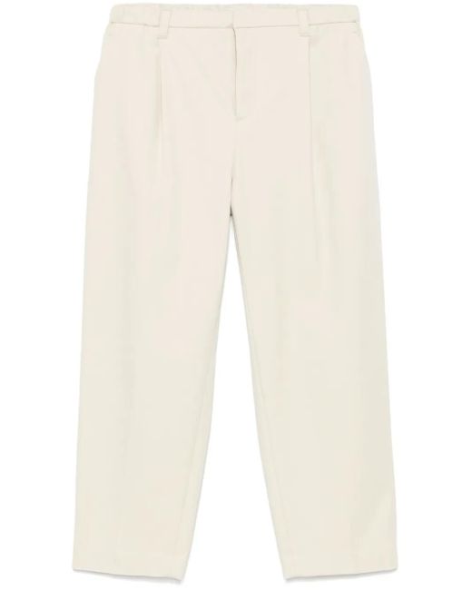 Brunello Cucinelli Natural Twill-Weave Trousers