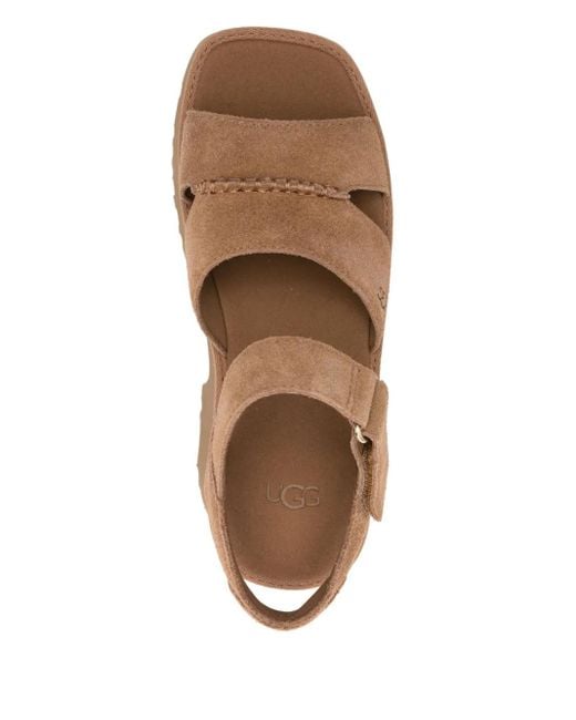 Ugg Brown 70Mm New Heights Ankle Strap Sandals