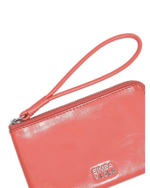 Bimba Y Lola Pink Zip Wallet