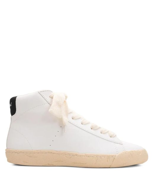 General Scale. Natural Murray High-Top Past-Sole Sneakers for men