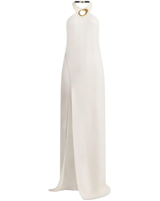 Robe longue à dos-nu Tom Ford en coloris White
