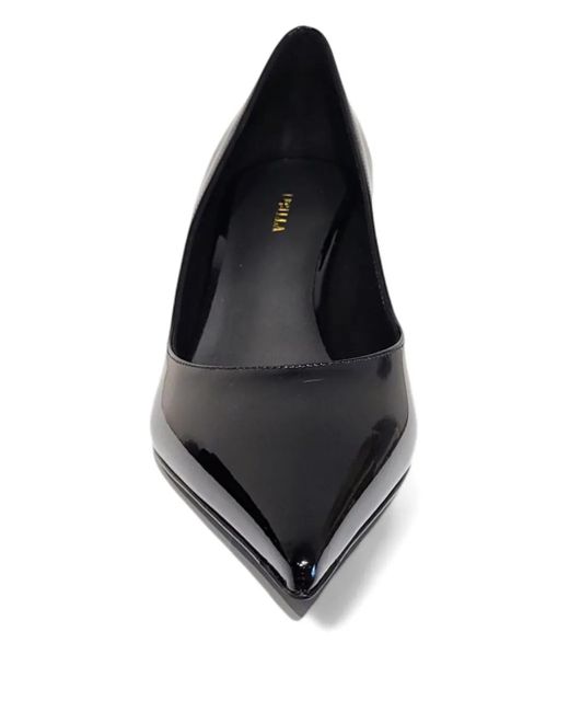Le Silla Black 60Mm Pointed-Toe Patent Leather Pumps