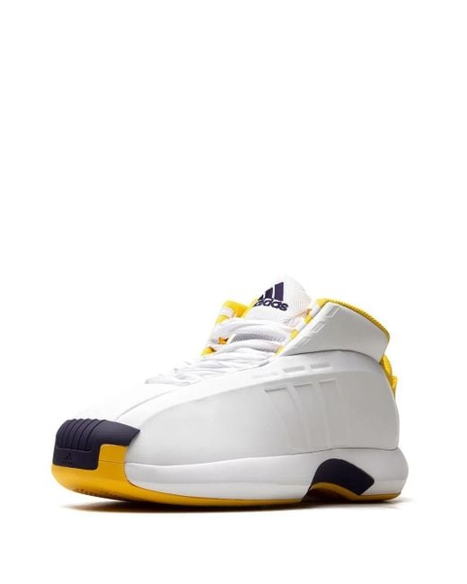 Adidas White Crazy 1 "Lakers Home" Sneakers