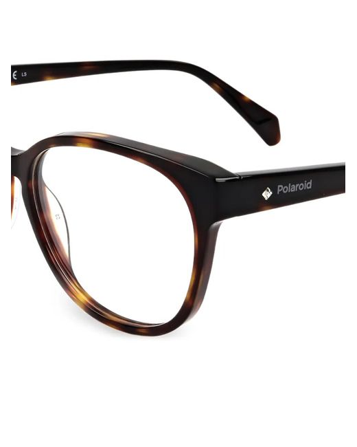 Polaroid White Tortoiseshell-Effect Round-Frame Glasses